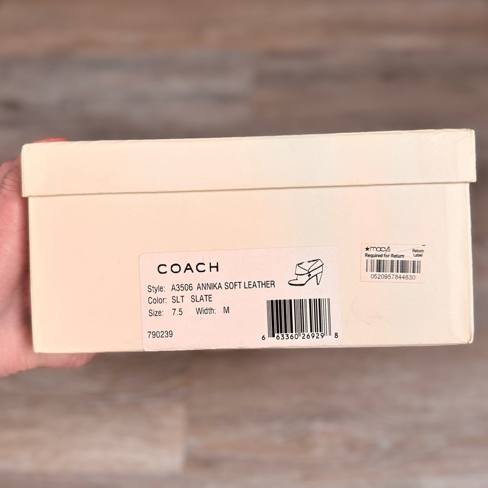 COACH Annika Soft Leather Bootie Heels - Picture 2 of 14